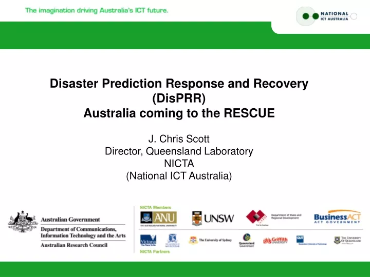 disaster prediction response and recovery disprr