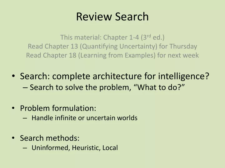review search this material chapter