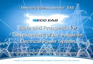 S tat e  and  P rospects for  D evelopment of  t he Bulgarian  Electrical Power System