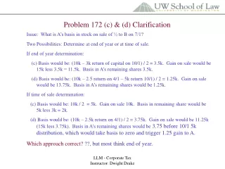 Problem 172 (c) &amp; (d) Clarification