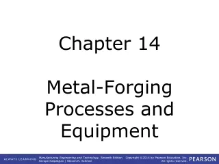 Chapter 14 Metal-Forging Processes and Equipment