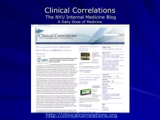 Clinical Correlations  The NYU Internal Medicine Blog A Daily Dose of Medicine
