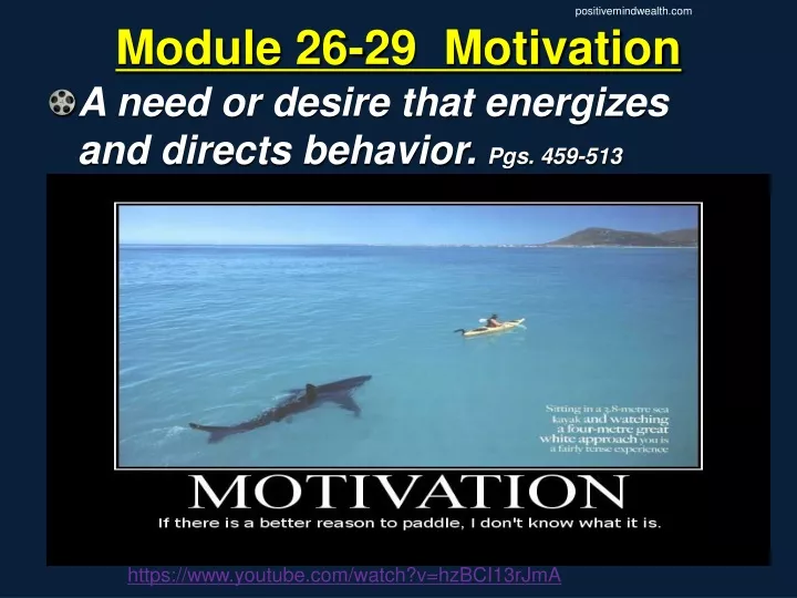 module 26 29 motivation