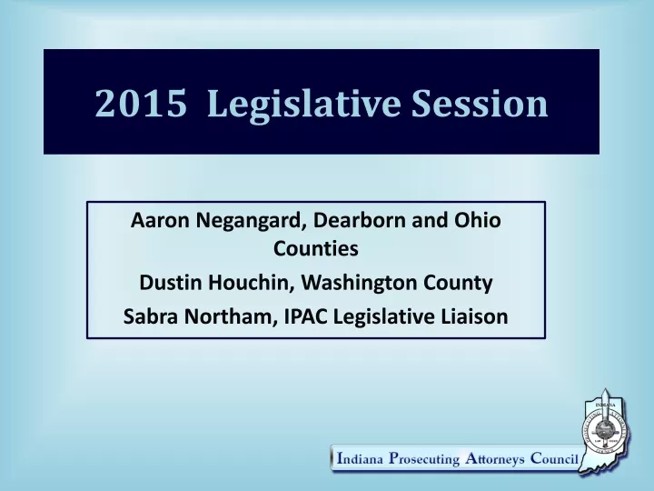 2015 legislative session