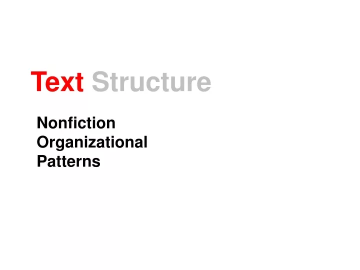 text structure