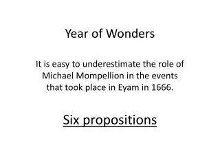 Year of Wonders