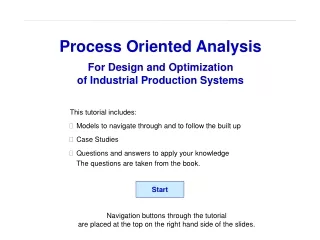 process oriented analysis for design