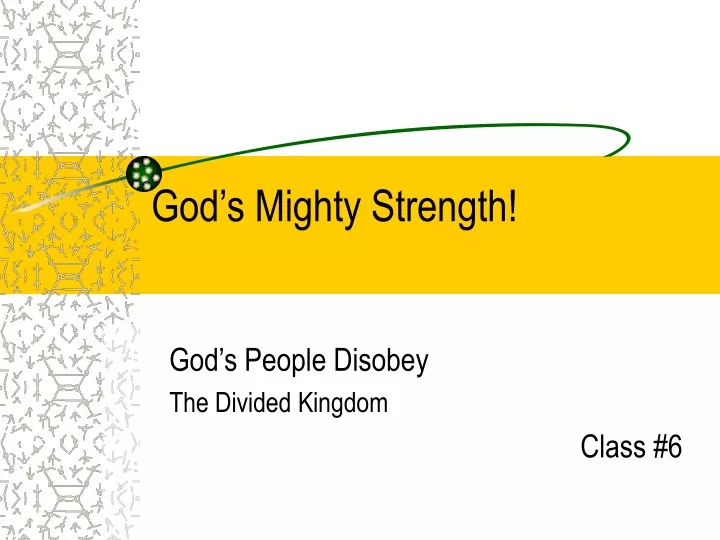 god s mighty strength