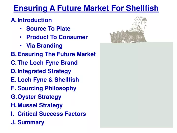 ensuring a future market for shellfish