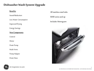 Dishwasher Wash System Upgrade