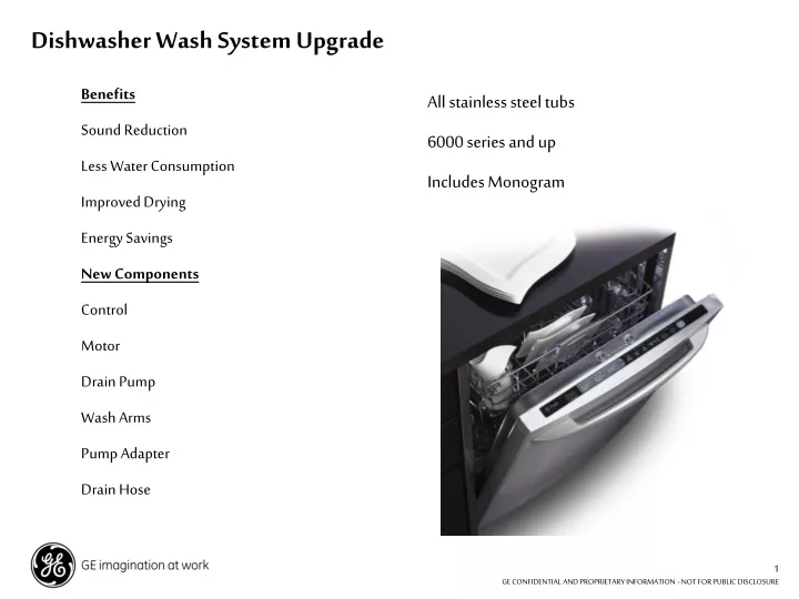 dishwasher wash system upgrade