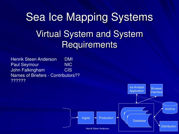 sea ice mapping systems