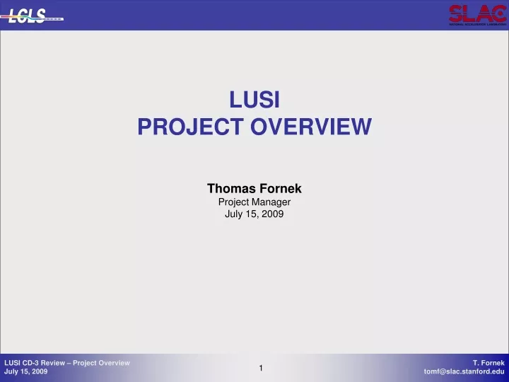 lusi project overview