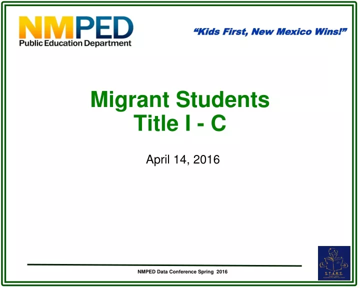 migrant students title i c