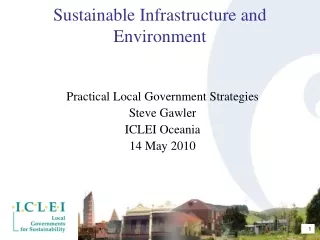 Sustainable Infrastructure and Environment