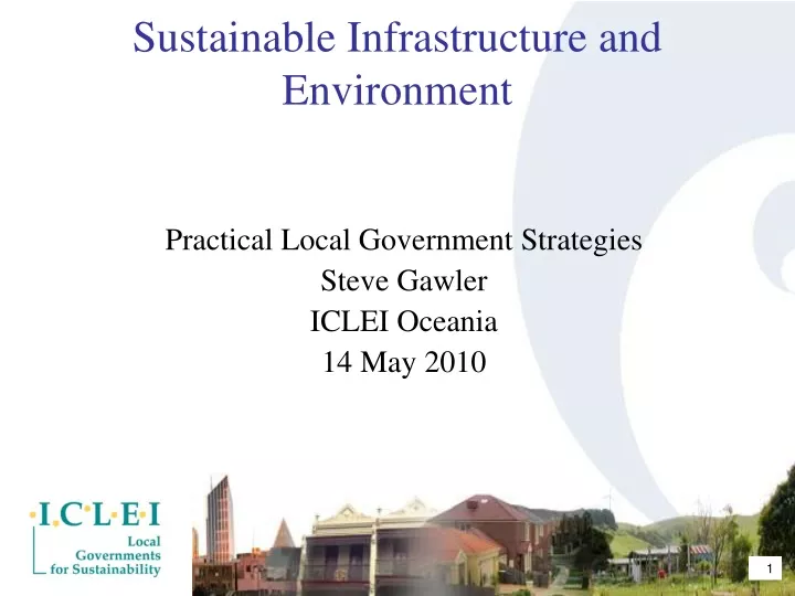 sustainable infrastructure and environment