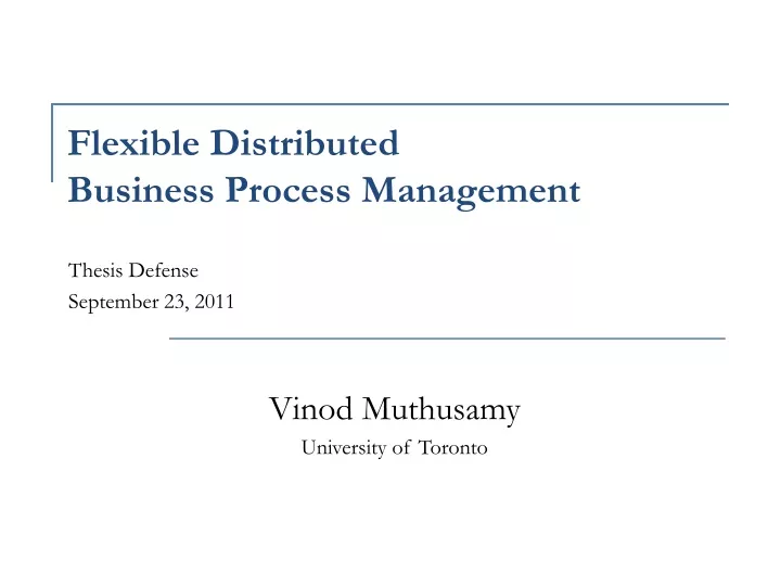 flexible distributed business process management