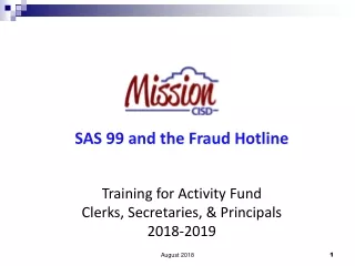 SAS 99 and the Fraud Hotline