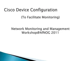 Cisco Device Configuration