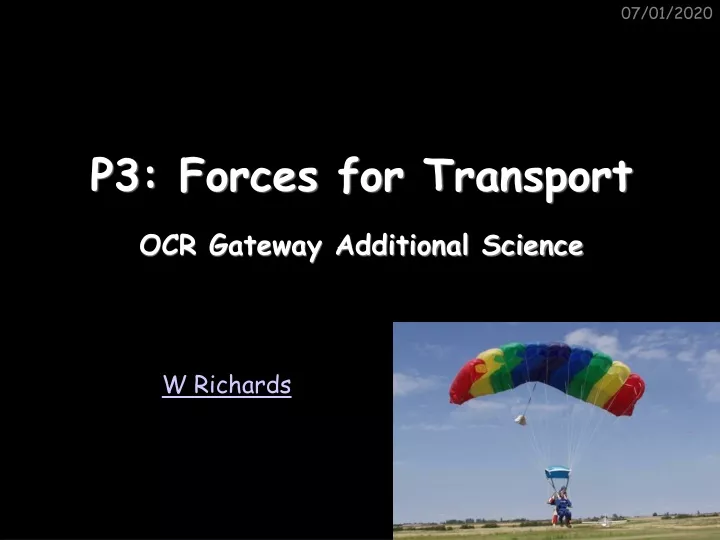 p3 forces for transport