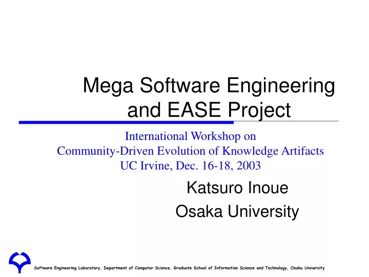 mega software engineering and ease project