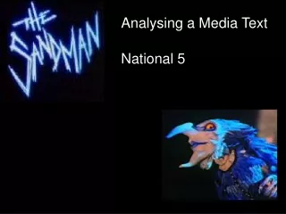 Analysing a Media Text National 5