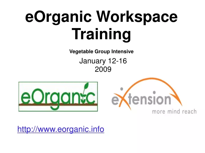 eorganic workspace training vegetable group