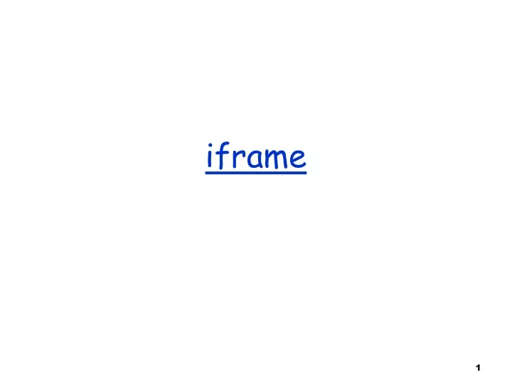 iframe