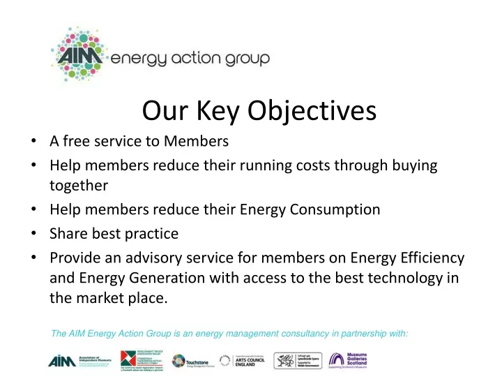 our key objectives