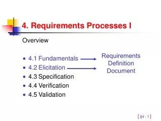 4. Requirements Processes I