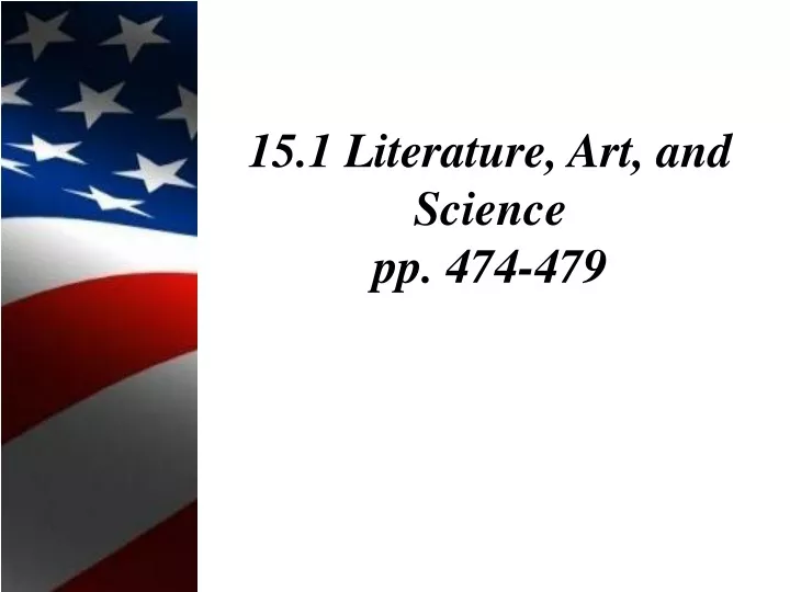 15 1 literature art and science pp 474 479