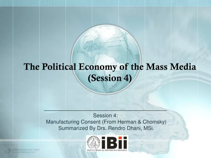 the political economy of the mass media session 4