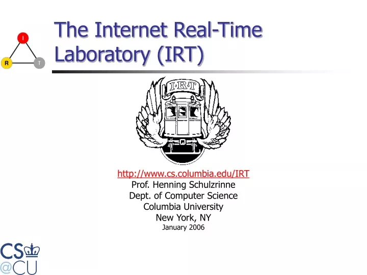 the internet real time laboratory irt
