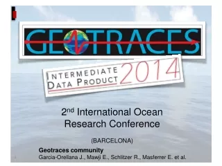 2 nd  International Ocean Research Conference (BARCELONA)