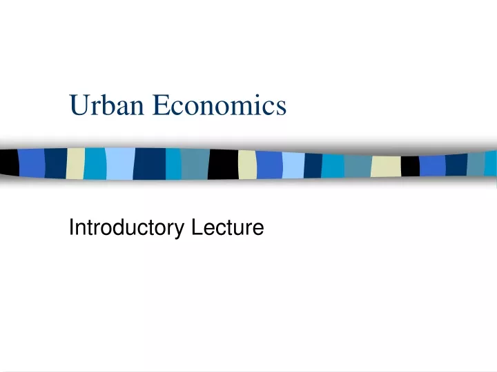 urban economics