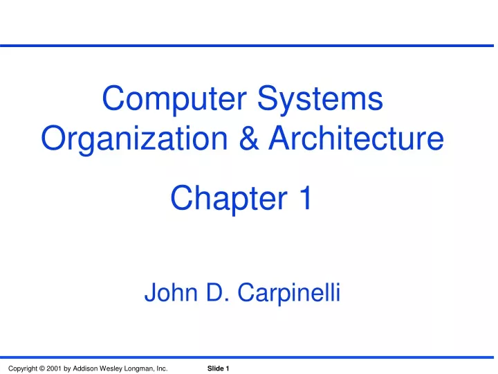 computer systems organization architecture