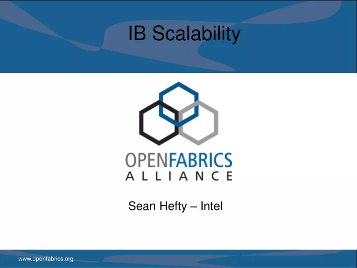 ib scalability