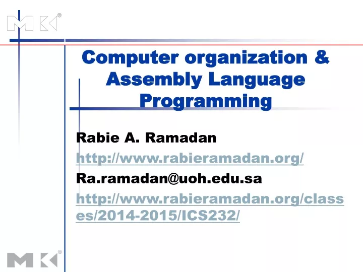 computer organization assembly language programming