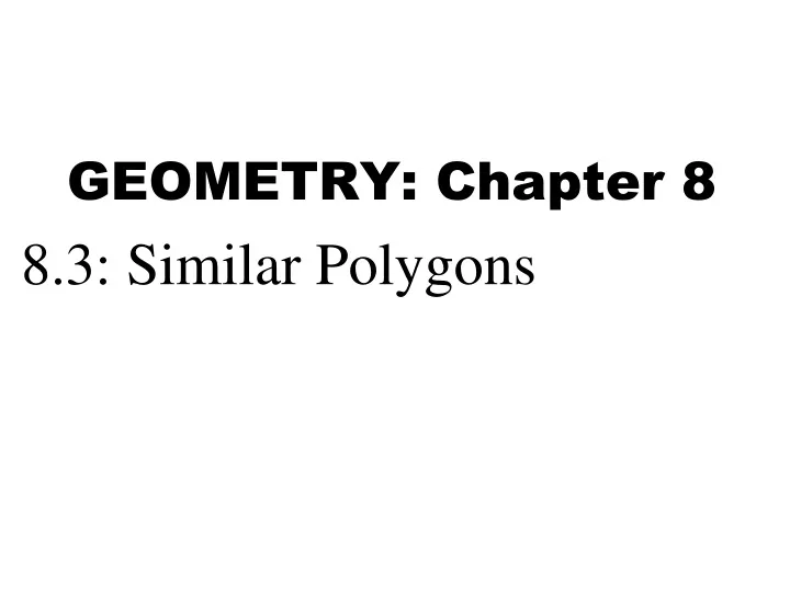 geometry chapter 8