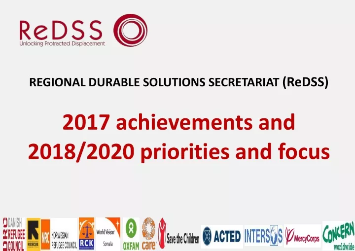 regional durable solutions secretariat redss 2017