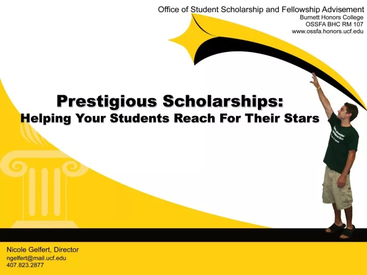 prestigious scholarships helping your students reach for their stars