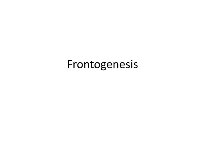 frontogenesis