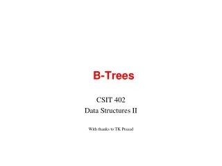 B-Trees