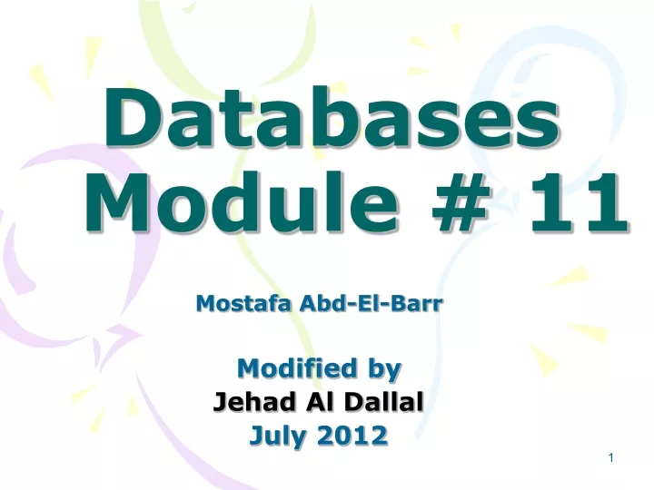 module 8 databases module 11