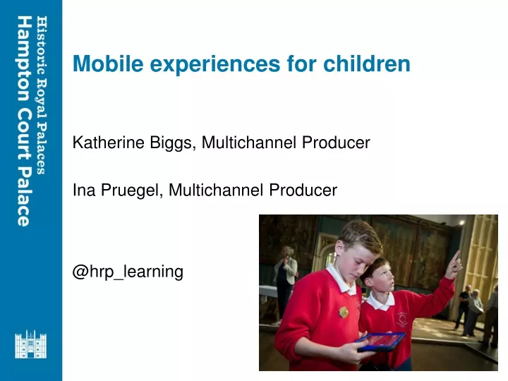mobile experiences for children