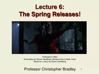 Lecture 6: The Spring Releases!
