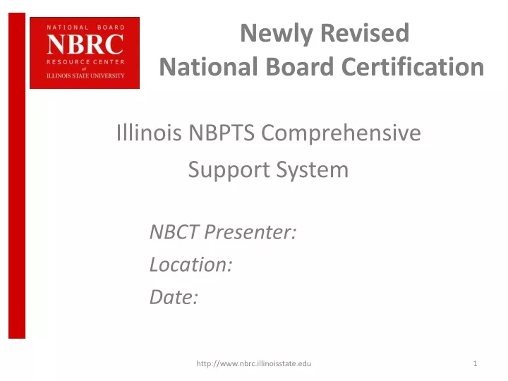 newly revised national board certification