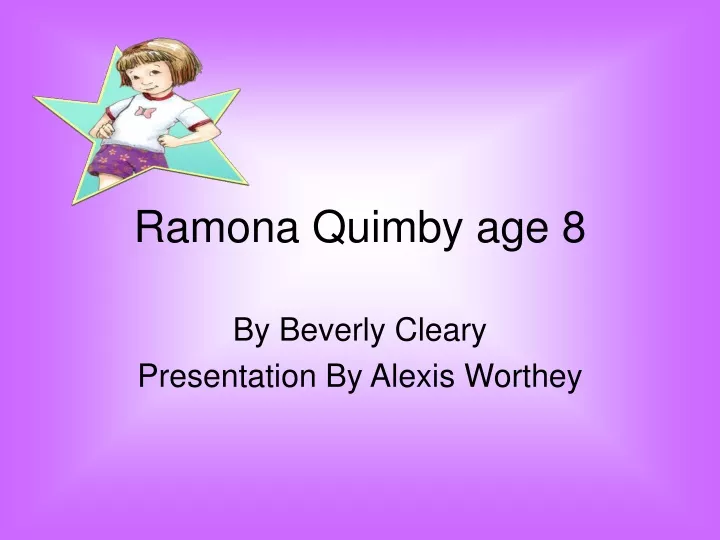 ramona quimby age 8