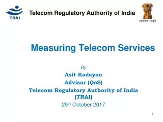 Measuring Telecom Services