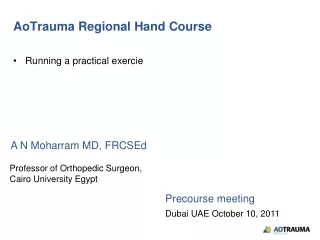 AoTrauma Regional Hand Course
